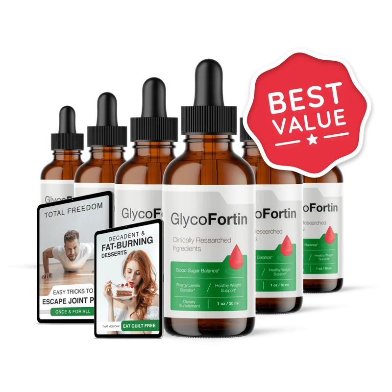 GlycoFortin Natural Blood Sugar Formula — 6 Bottle / 180 Day Pack